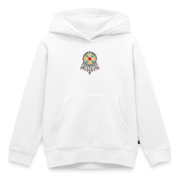 Bijoux de Kabylie - Sweat Premium à capuche enfant bio - blanc - Devant - AI Model Kid Female (0cm)