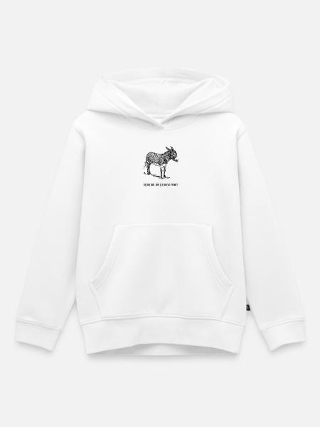 Geduldig. Bis zu einem Punkt. - Kinder Premium Organic Hoodie - Weiß