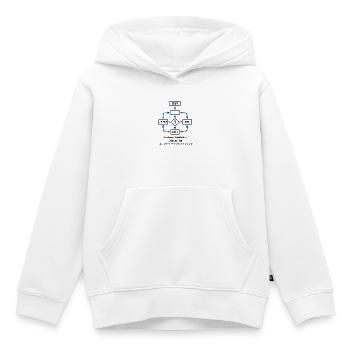 Prozess beendet: Fehler im logischen Menschenverst - Kinder Premium Organic Hoodie - Weiß - Vorne - AI Model Kid Female (0cm)