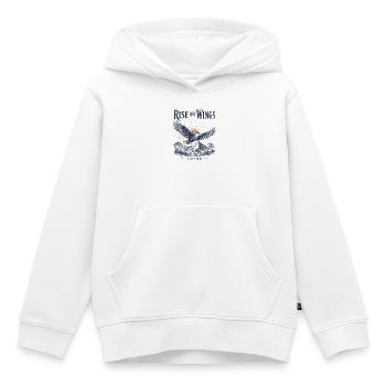 Aufstehen auf den Flügeln - Kinder Premium Organic Hoodie - Weiß - Vorne - AI Model Kid Female (0cm)
