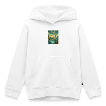 Italy Panorama on the Tiber - Kids Premium Organic Hoodie - white - Front - AI Model Kid Female (0cm)