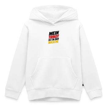 Mein Trikot ist in der Wäsche - Kinder Premium Organic Hoodie - Weiß - Vorne - AI Model Kid Female (0cm)