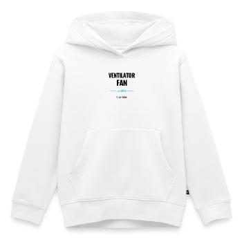 Ventilator Fan zu 100% Volle Stufe - Kinder Premium Organic Hoodie - Weiß - Vorne - AI Model Kid Female (0cm)