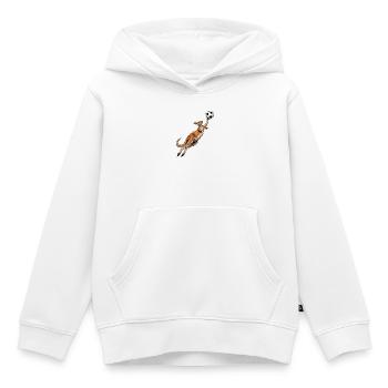 Kangaroo Goalkeeper Football  - Kids Premium Organic Hoodie - white - Front - AI Model Kid Female (0cm)