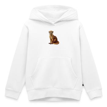 La mangouste de la mangouste - Sweat Premium à capuche enfant bio - blanc - Devant - AI Model Kid Female (0cm)