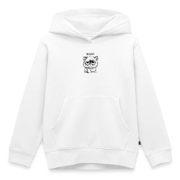 Alles Gut Kaffee Katze Muede Grosse Augen Lustig - Kinder Premium Organic Hoodie - Weiß - Vorne - AI Model Kid Female (0cm)