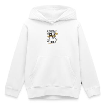 Manchmal ist das Red Flag einfach Weizen - Kinder Premium Organic Hoodie - Weiß - Vorne - AI Model Kid Female (0cm)