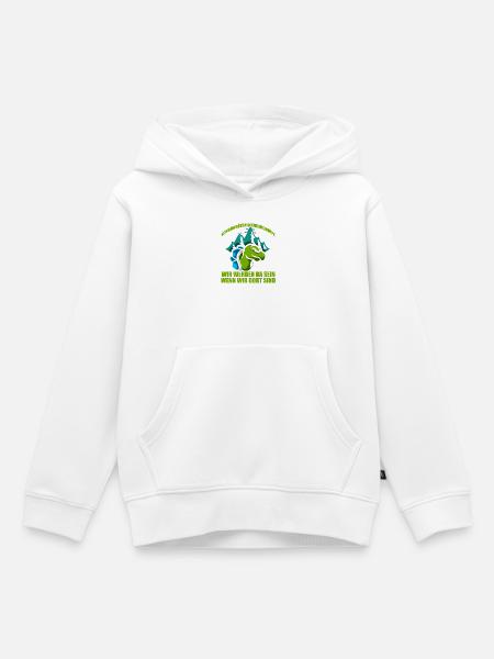Schildkörten Wandergruppe Wander Bergsteiger - Kinder Premium Organic Hoodie - Weiß