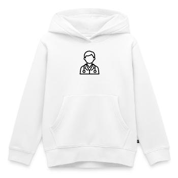 Arzt - Kinder Premium Organic Hoodie - Weiß - Vorne - AI Model Kid Female (0cm)