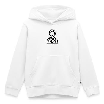 Arzt - Kinder Premium Organic Hoodie - Weiß - Vorne - AI Model Kid Female (0cm)