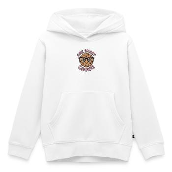 One Smart Cookie - Smart Cookie with Glasses - Kids Premium Organic Hoodie - white - Front - AI Model Kid Female (0cm)