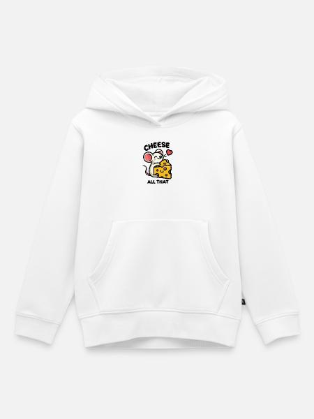 Käse, all das - Kinder Premium Organic Hoodie - Weiß