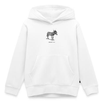 Liebenswert Stur. - Kinder Premium Organic Hoodie - Weiß - Vorne - AI Model Kid Female (0cm)