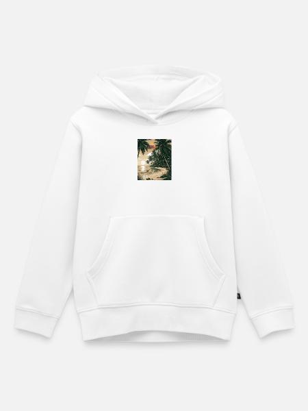 Asian Beach - Kinder Premium Organic Hoodie - Weiß