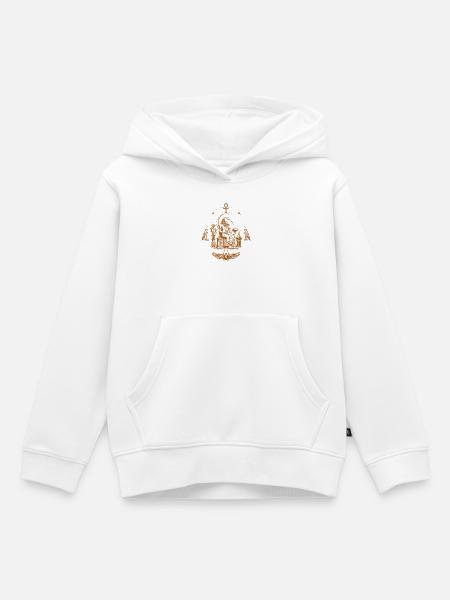 Thoth-Schreiber - Kinder Premium Organic Hoodie - Weiß