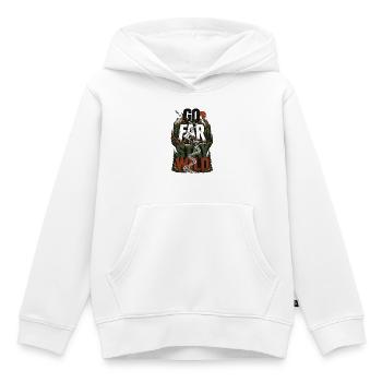 Go Far Stay Wild Aventure Tout-Terrain Nature 4x4 - Sweat Premium à capuche enfant bio - blanc - Devant - AI Model Kid Female (0cm)