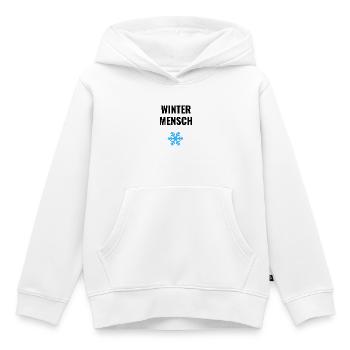 Wintermensch - Kinder Premium Organic Hoodie - Weiß - Vorne - AI Model Kid Female (0cm)