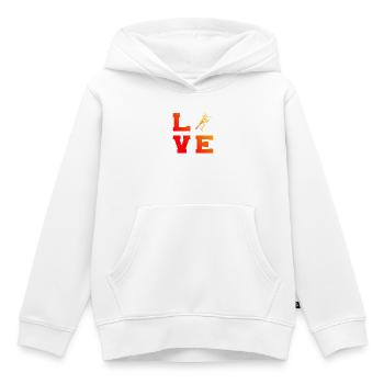 Idée cadeau pour un tournoi de pickleball pour fan de pickleball - Sweat Premium à capuche enfant bio - blanc - Devant - AI Model Kid Female (0cm)