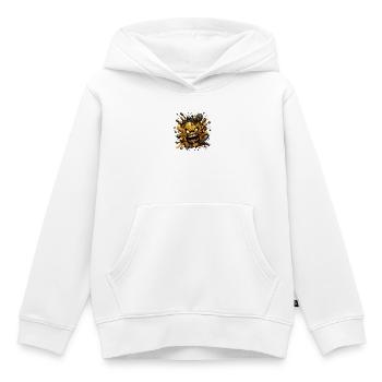 Steampunk agressif à bomboir d’huile - Sweat Premium à capuche enfant bio - blanc - Devant - AI Model Kid Female (0cm)