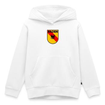 Baden Wappen Schild mit Adler - Kinder Premium Organic Hoodie - Weiß - Vorne - AI Model Kid Female (0cm)