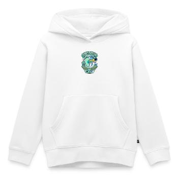 Grossesse Chargement On Est Deux Humour - Sweat Premium à capuche enfant bio - blanc - Devant - AI Model Kid Female (0cm)