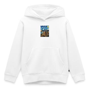 Rock hyrax on a starry night - Kids Premium Organic Hoodie - white - Front - AI Model Kid Female (0cm)