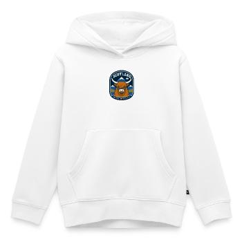 Highland cow in Scotland weather - Kids Premium Organic Hoodie - white - Front - AI Model Kid Female (0cm)
