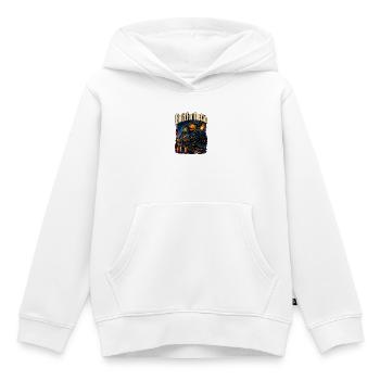 Ingénieur nocturne cinématographique, fierté construite pour le - Sweat Premium à capuche enfant bio - blanc - Devant - AI Model Kid Female (0cm)