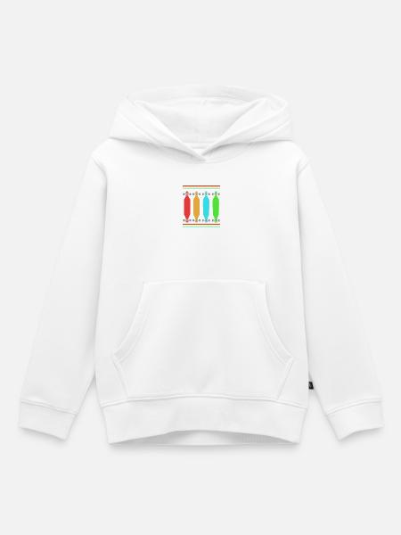 Longboard Longboarder Longboarding - Kinder Premium Organic Hoodie - Weiß