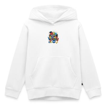 Kita schafft Schule 2026 - Kinder Premium Organic Hoodie - Weiß - Vorne - AI Model Kid Female (0cm)