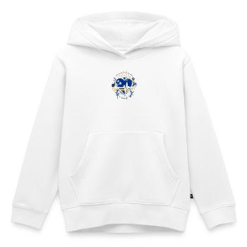 Emblème Tropical du Battement de Cœur de Curacão - Sweat Premium à capuche enfant bio - blanc - Devant - AI Model Kid Female (0cm)