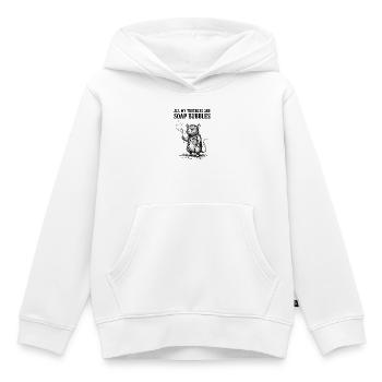 Tous mes soucis sont des bulles de savon - Sweat Premium à capuche enfant bio - blanc - Devant - AI Model Kid Female (0cm)
