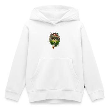 Italienischer Torjubel im Stadion - Kinder Premium Organic Hoodie - Weiß - Vorne - AI Model Kid Female (0cm)