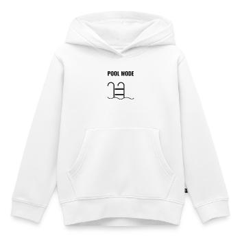 Pool Mode – Einfach abschalten - Kinder Premium Organic Hoodie - Weiß - Vorne - AI Model Kid Female (0cm)