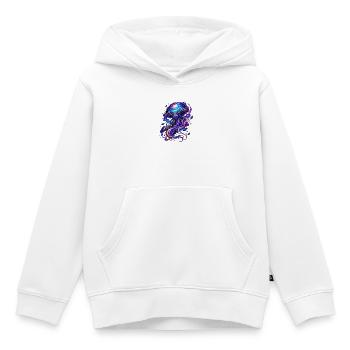 Galaxie des méduses galactiques - Sweat Premium à capuche enfant bio - blanc - Devant - AI Model Kid Female (0cm)