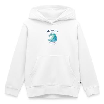Surfez les vagues de mer - Sweat Premium à capuche enfant bio - blanc - Devant - AI Model Kid Female (0cm)