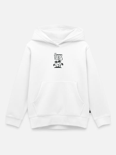 Summer Vibes Strandurlaub - Kinder Premium Organic Hoodie - Weiß