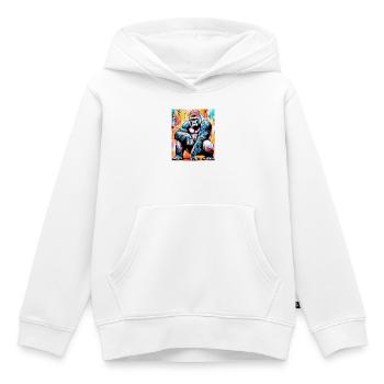 Gorilla - Kinder Premium Organic Hoodie - Weiß - Vorne - AI Model Kid Female (0cm)