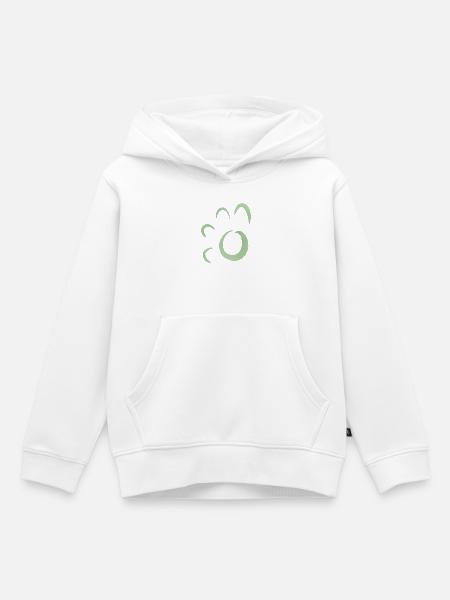 Grüne Sonnenring Abstract - Kinder Premium Organic Hoodie - Weiß