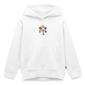Vintage Tulip Bouquet Watercolors - Kids Premium Organic Hoodie - white - Front - AI Model Kid Female (0cm)