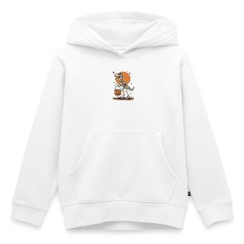 Halloweenparty T Dinosaurier Halloween Motive - Kinder Premium Organic Hoodie - Weiß - Vorne - AI Model Kid Female (0cm)