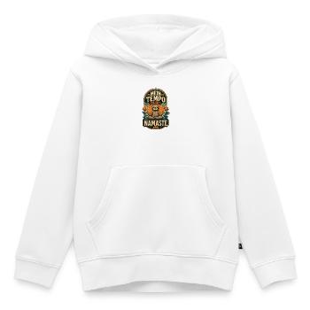 Faultier Mein Tempo Heißt Namaste Shirt - Kinder Premium Organic Hoodie - Weiß - Vorne - AI Model Kid Female (0cm)