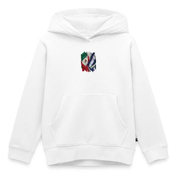 Proud of the flags of Mexico and Honduras - Kids Premium Organic Hoodie - white - Front - AI Model Kid Female (0cm)