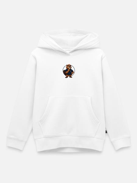 Benno Biber Banker - Kinder Premium Organic Hoodie - Weiß