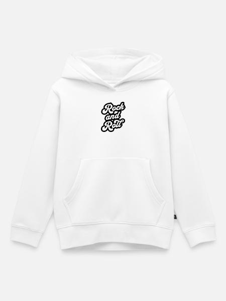 Rock 'n' Roll - Kinder Premium Organic Hoodie - Weiß