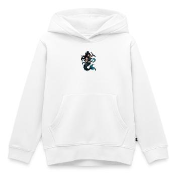 Sirène ninja de la mer - Sweat Premium à capuche enfant bio - blanc - Devant - AI Model Kid Female (0cm)