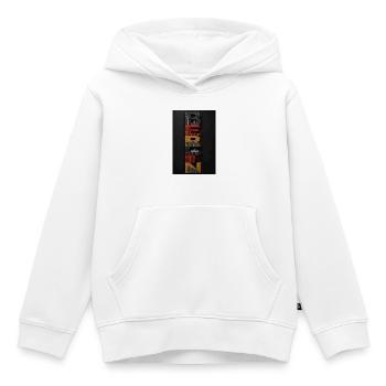 Berlin Mosaïque de Monuments - Sweat Premium à capuche enfant bio - blanc - Devant - AI Model Kid Female (0cm)