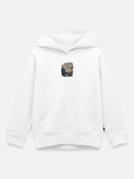Turnier-Wochenende-Kind-Baseball-Mädchen - Kinder Premium Organic Hoodie - Weiß