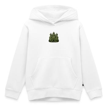 Château de lierre de Liana Splendour - Sweat Premium à capuche enfant bio - blanc - Devant - AI Model Kid Female (0cm)