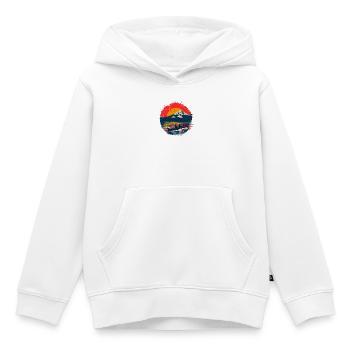 Illustration de l’aviron - Sweat Premium à capuche enfant bio - blanc - Devant - AI Model Kid Female (0cm)